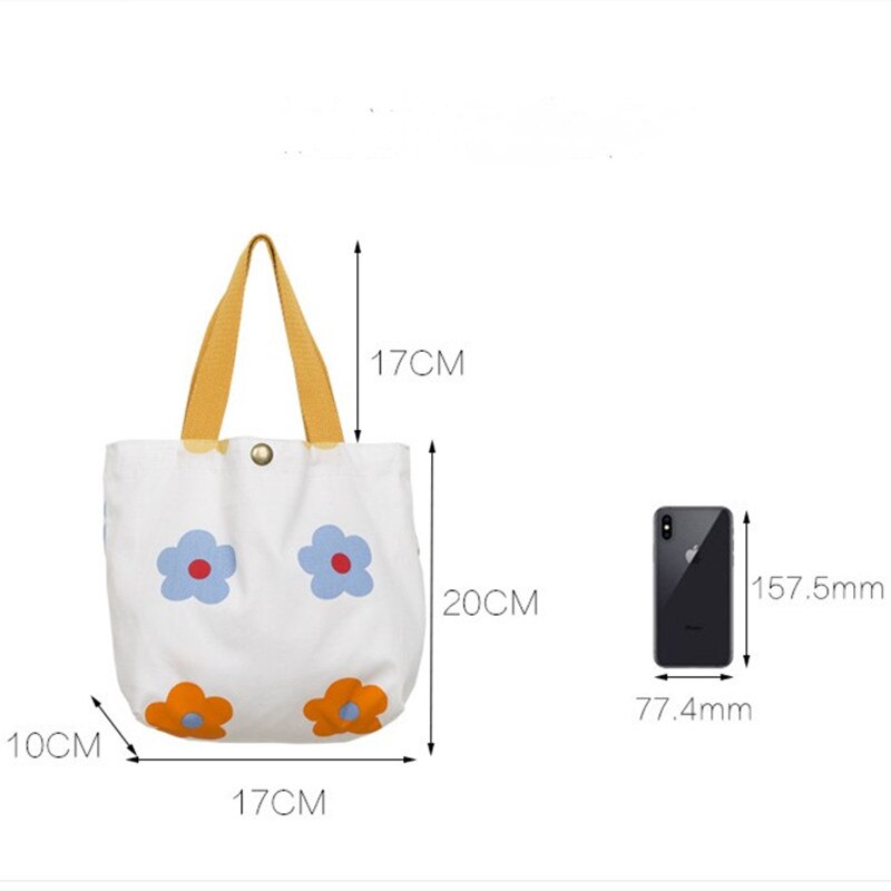 Sac à main femme sac en toile pliable petit sac à main étudiant frais Eco sac de Shopping réutilisable: 1