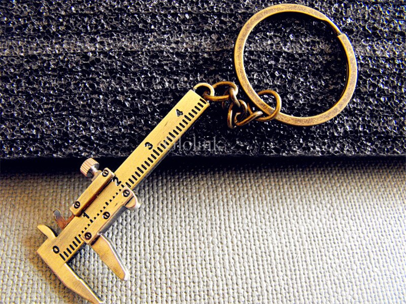 Metal Movable Vernier Caliper Ruler Model Keychain... – Grandado