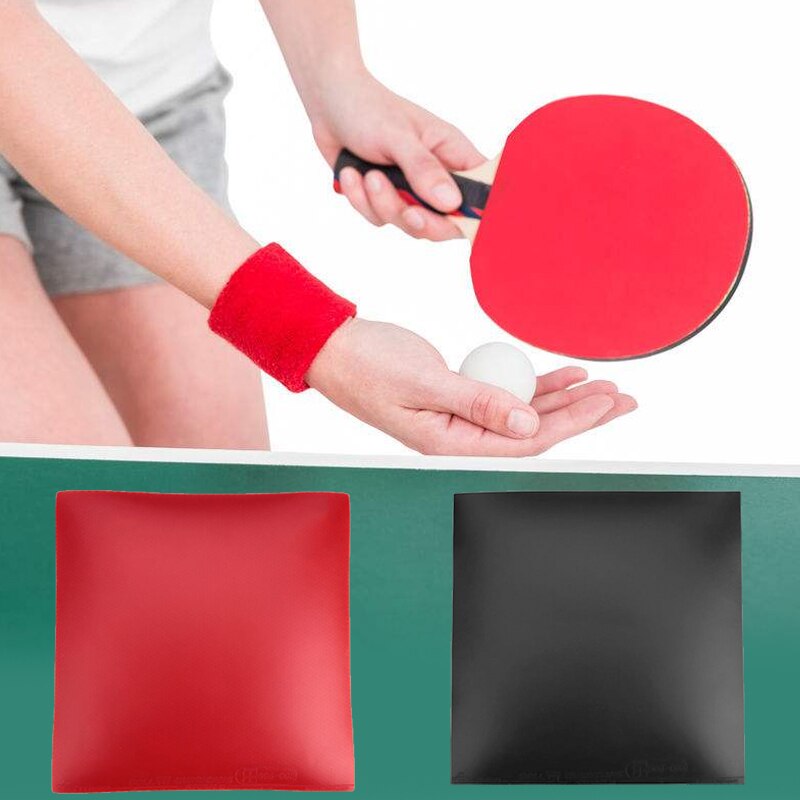 Gummi ping pong ketcher bordtennis pad ærme indendørs sport pro bærbar nyttig