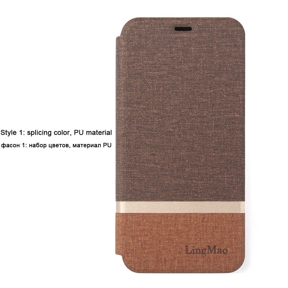 Flip Leather Case For Xiaomi Redmi Note 3 Pro Special Edition 152mm Global International Version Redmi Note 3 Pro SE Cover Case: LR Coffee with Brown
