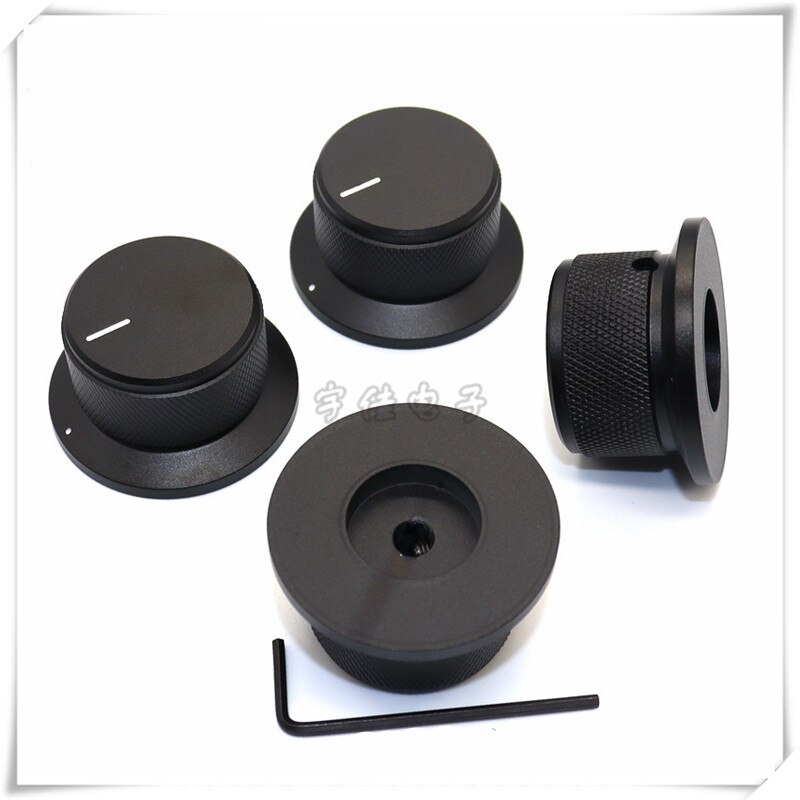 1 Stuks 44*25Mm All-Aluminium Zwart Zandstralen Knop Cap Is Geschikt Voor Ronde Schacht 6Mm medische Instrument Instrumentatie Cap