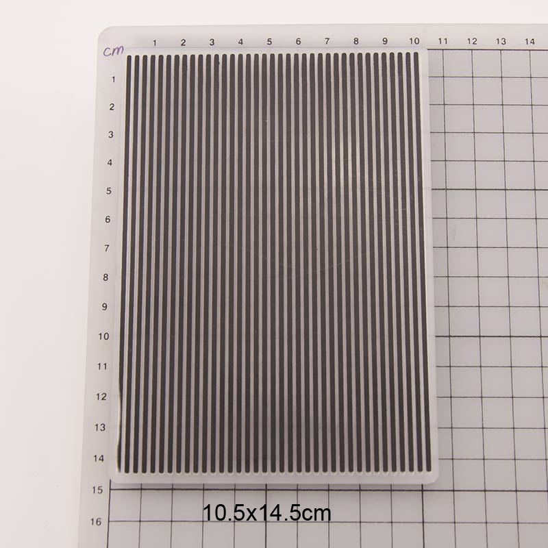 Straight Line Embossing Folders Plastic For Card Making Supplies Paper Craft Supplies Scrapbooking Embosser Stencil DIY