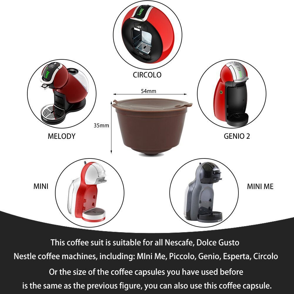 Nestle Dolce Gusto Koffie Capsule Filter Cup Herbruikbare Set Gratis Een Lepel En Een Borstel