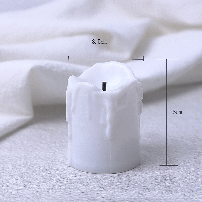 Roman column Ivory Wind control blow out LED Candle holder birthday Candles Electric home Wedding Decoration photography props: 4