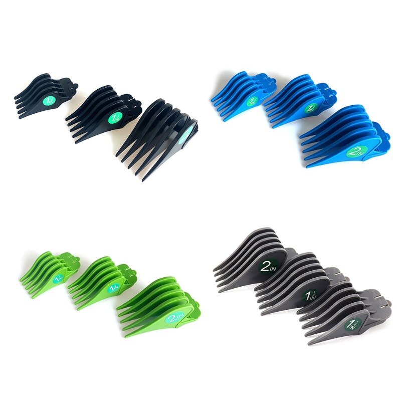3PCS Durable Hair Clipper Combs Guides Versatile Premium Cutting Guide Comb Fits All Full Size Clippers