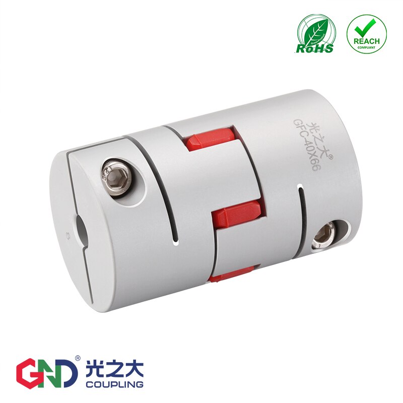 GND coupling GFC D14 L22 aluminum plum flower flexible couples clamp Jaw spider shaped shaft coupler for CNC machine