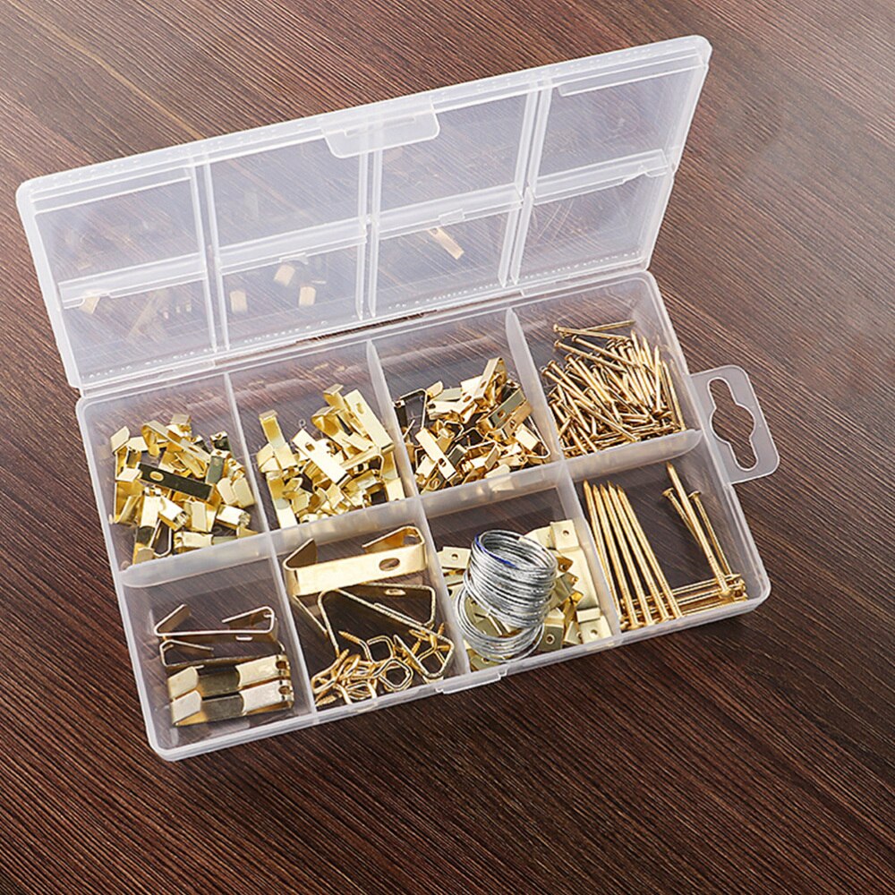 200pcs Heavy Duty Picture Hooks Photo Hangers Support Hanging Kit