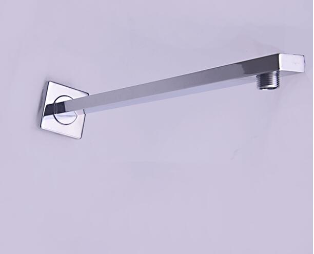 40cm firkantet kobber brusersæt til brusehovedholder vægmonteret forkromet bruserstang i badeværelset