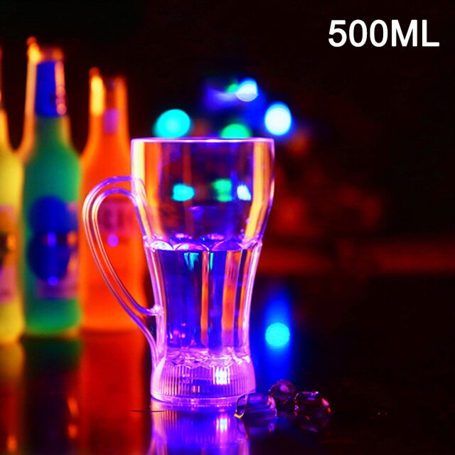 Die leuchtende tasse ist eine helle LED-blitz tasse mit wasser und farbe sensor farbwechsel tasse Neue Drachen tasse регулятормощности: Handle Coke Cup