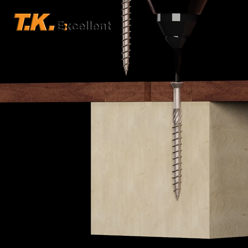 50/60/70/80mm Torx Slot Knurled Type Screw 410 Stainless Steel Wood Deck Screws Self Tapping Screw for Driving Skru Tapping