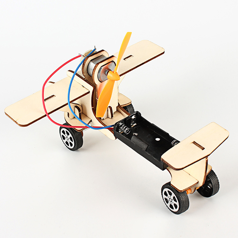 3D Wood Scientific Toys DIY Mini Warhawk Glider Production Science &amp; Technology Invented Educational Assembling Toys