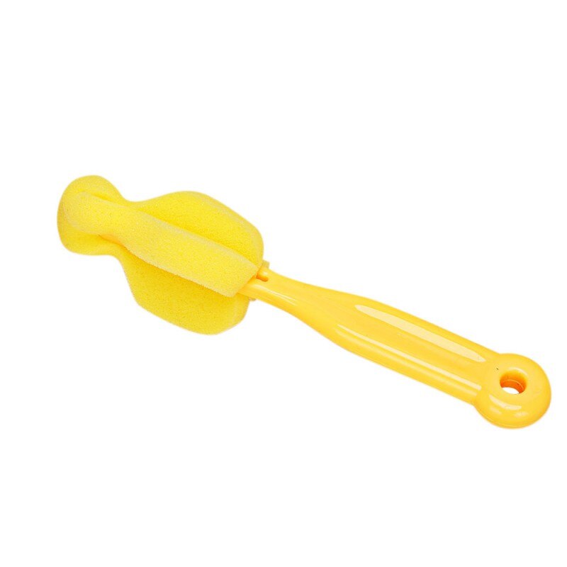 Baby Bottle Sponge Straight Handle Brush Newborn Feeding Milk Bottles Brushes Cleaning: Y