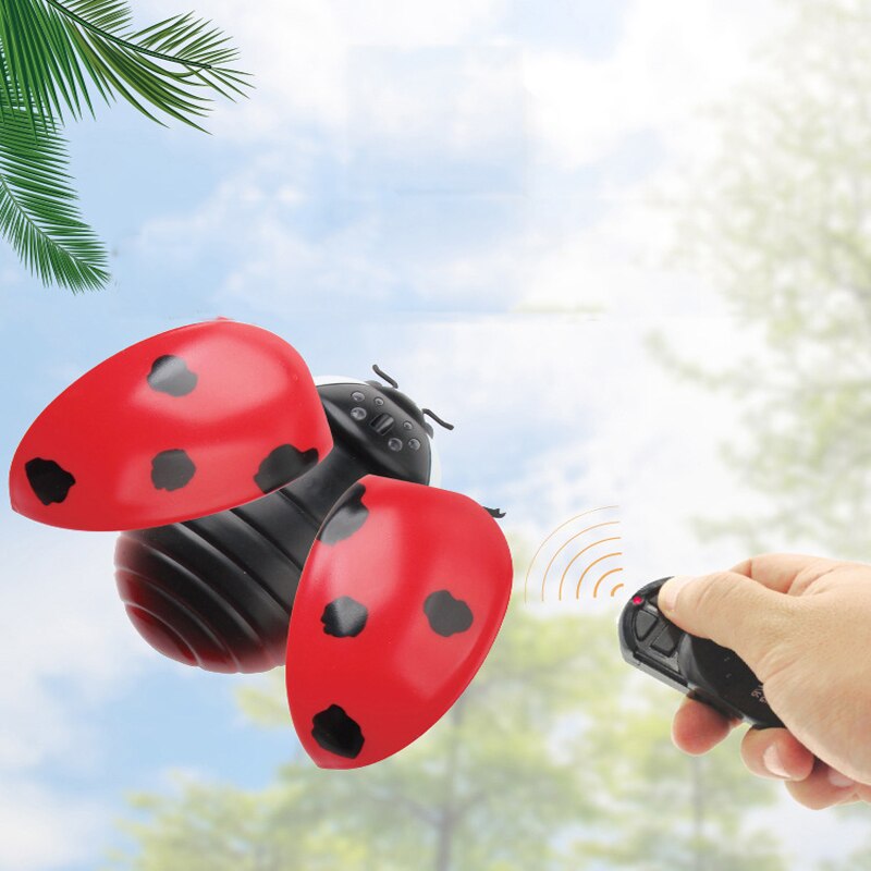 Mariquita con Control remoto para niños, juguete con Control remoto, mariquita de siete estrellas, simulación infrarroja eléctrica, nueva mascota extraña