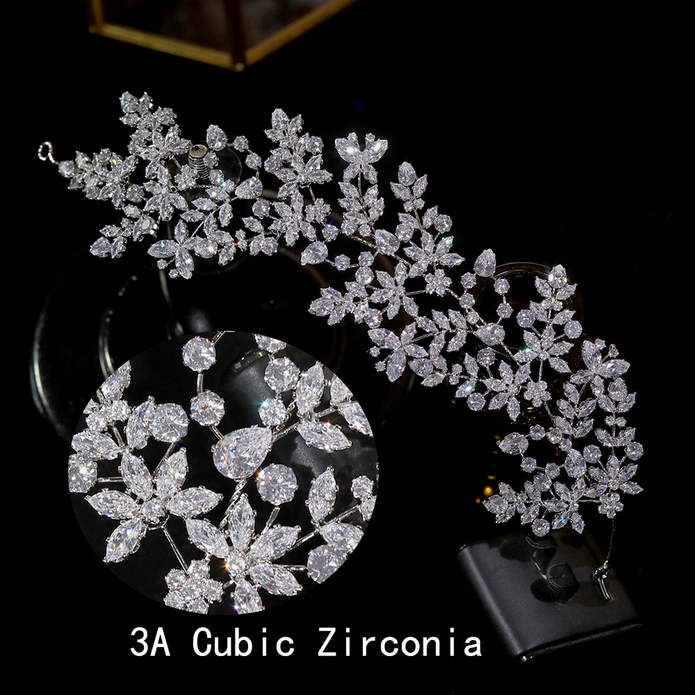 Asnora Luxe Bridal Tiara Crown King, Wedding Crown, Vrouwen Parade Haarband, gold Tiara 'S En Kronen Sieraden