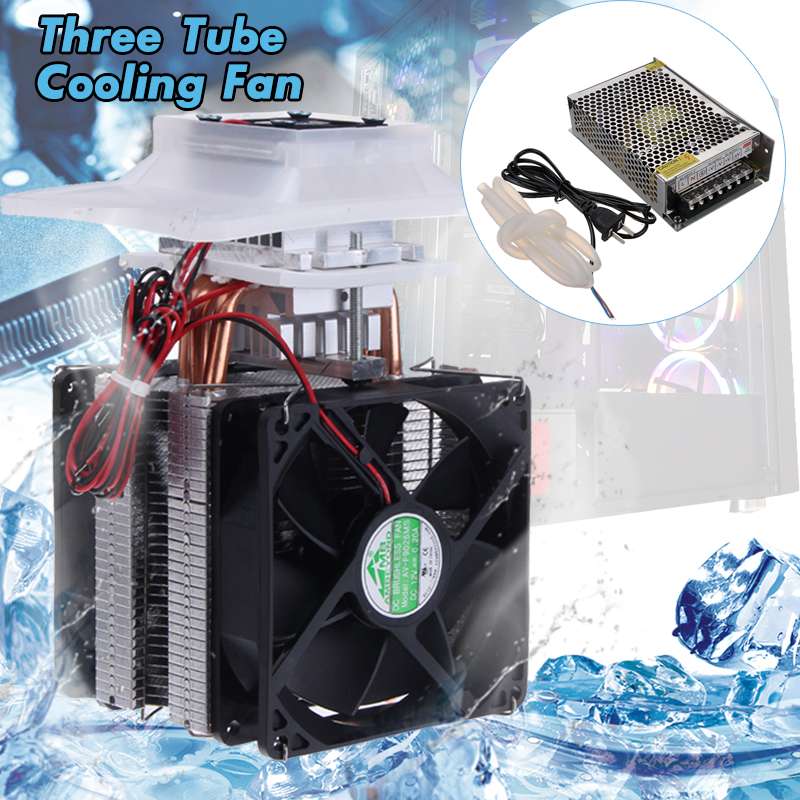 12V Thermoelectric Cooler Refrigeration Semiconductor Cooling System Kit Cooler Fan Finished Kit Computer Components