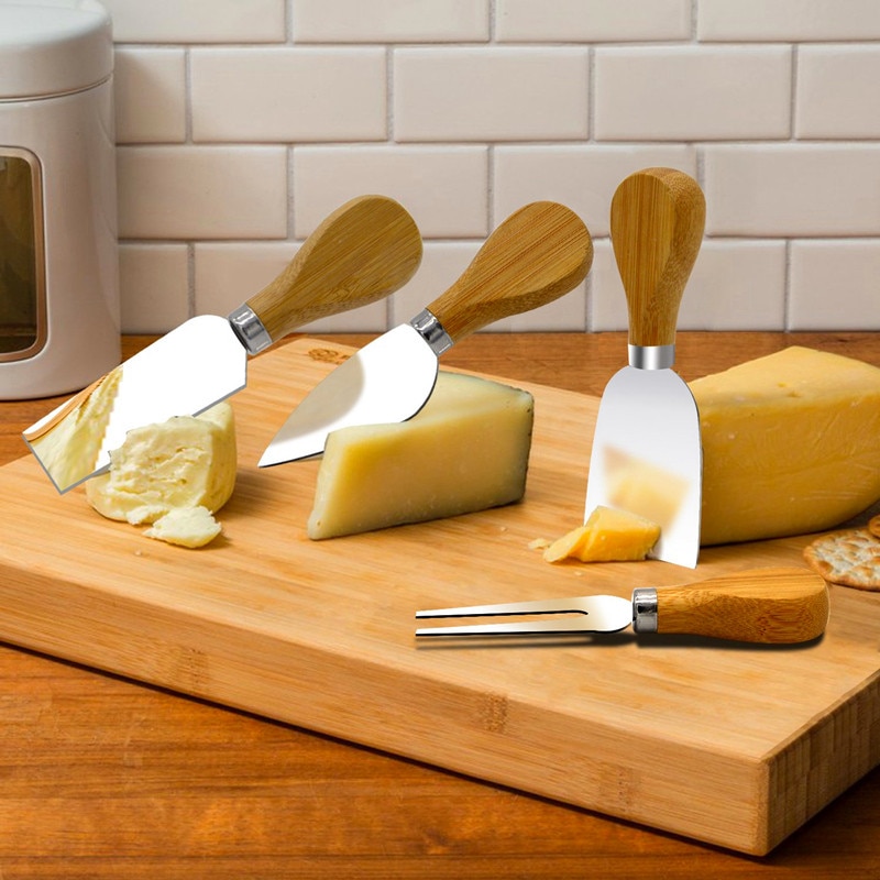 4/5pcs Cheese Knives Set Cheese Cutlery Steel Stai... – Grandado