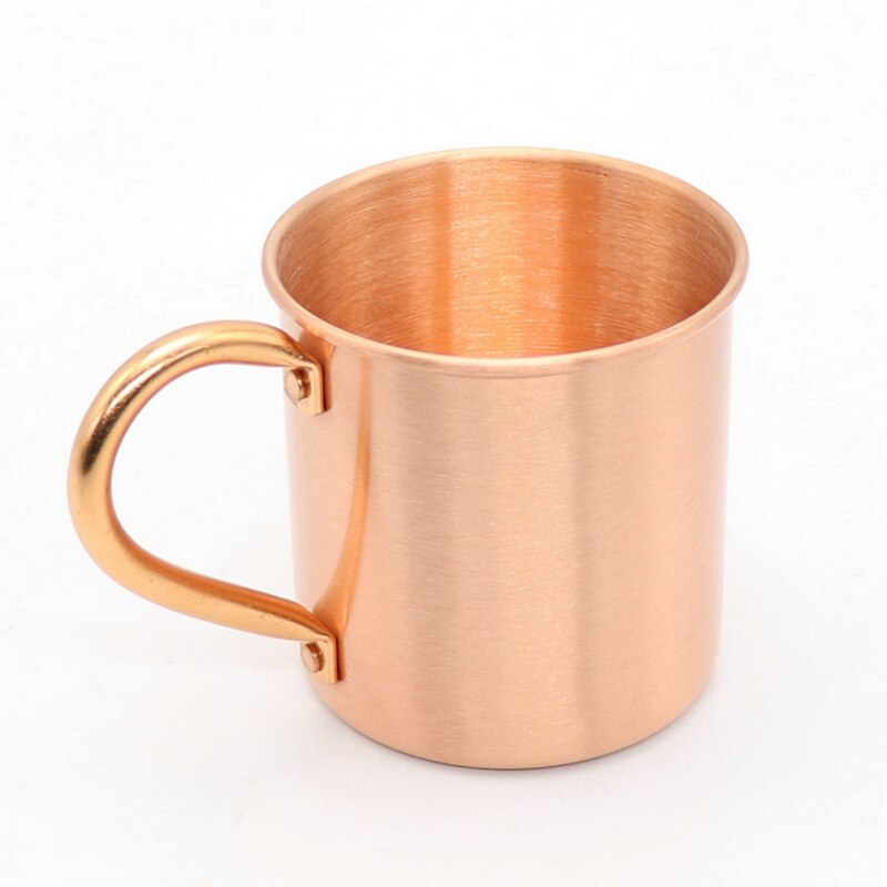 Taza de cobre puro con mango de estilo americano y europeo, vaso de cóctel de mula de Moscú, vaso de cobre puro, para restaurante, Bar, taza de bebida fría