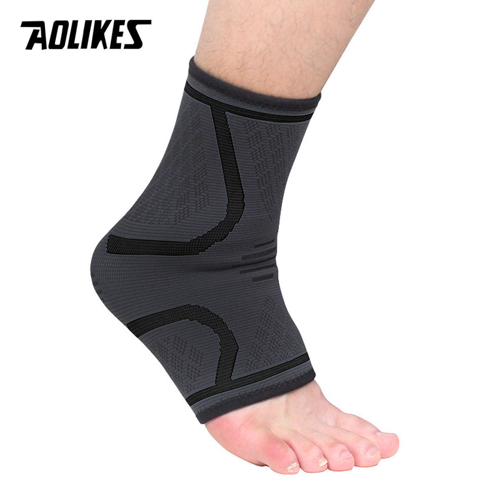 AOLIKES 1PCS Ankle Brace for Women & Men,Ankle Support Sleeve & Ankle Wrap - Compression Ankle Brace for Sprained Ankle: M / Black