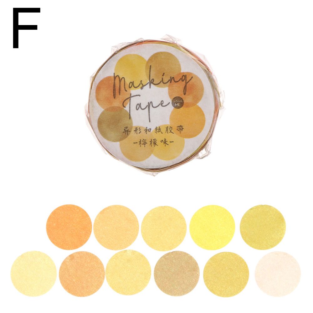 100Pcs/Rolls Candy ​Masking Tape Fruit Tape Shaped Washi Tape Sticky Paper DIY Scrapbooking Sticker Photo Decor Stationery: F