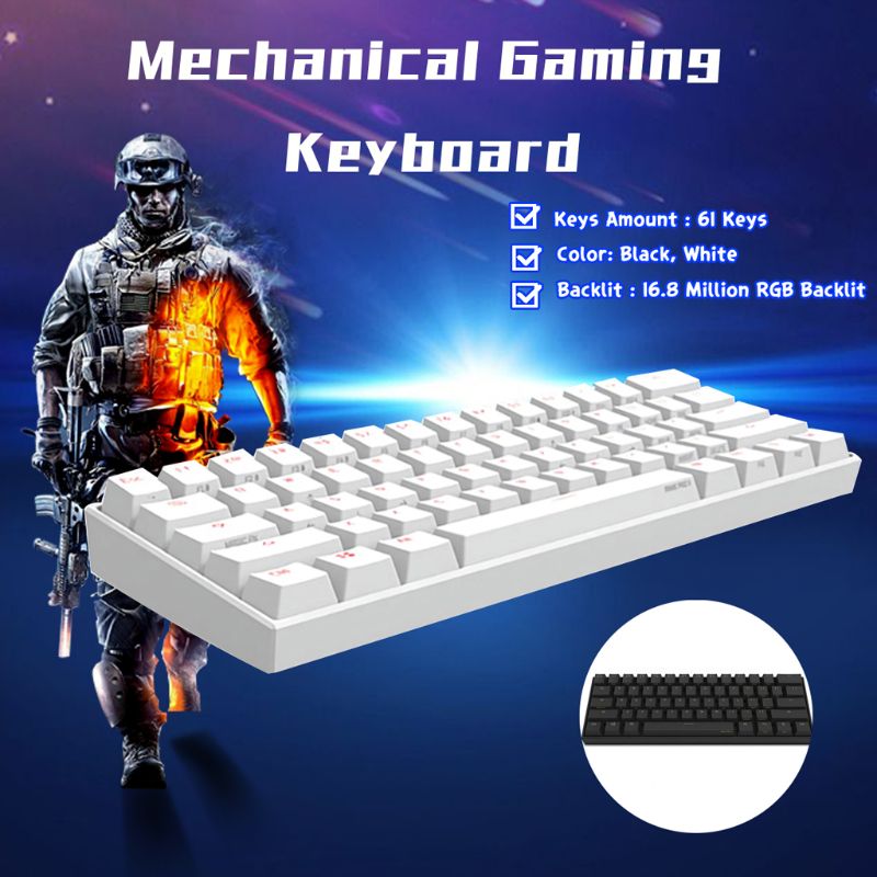 ANNE PRO 2-adaptador compatible con Bluetooth CSR 4,0, Teclado mecánico, compatible con sistema Win8, Win10, transpite