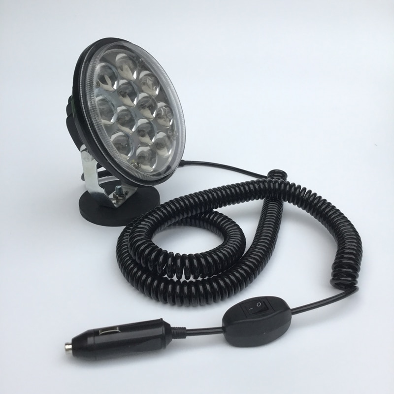 Faro Led redondo de 6 pulgadas para coche 60W 4D luz Led para 4x4 todoterreno ATV camión remolque RV imán faros de conducción Led foco portátil