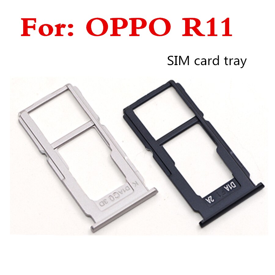 1Pcs Für OPPO R11 karte slot SIM karte tray SIM Karte Tray + Micro SD Karte Tray Halter Slot adapter Buchse Ersatz Für R11