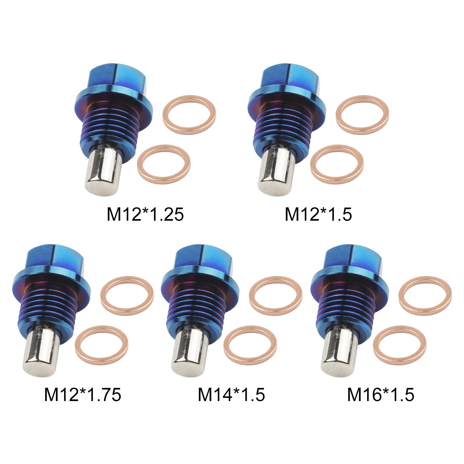 Engine Sump Drain Plug Replacements Nut Bolt Accessory Oil Drain Plug for Auto Car Vehicle Trunk