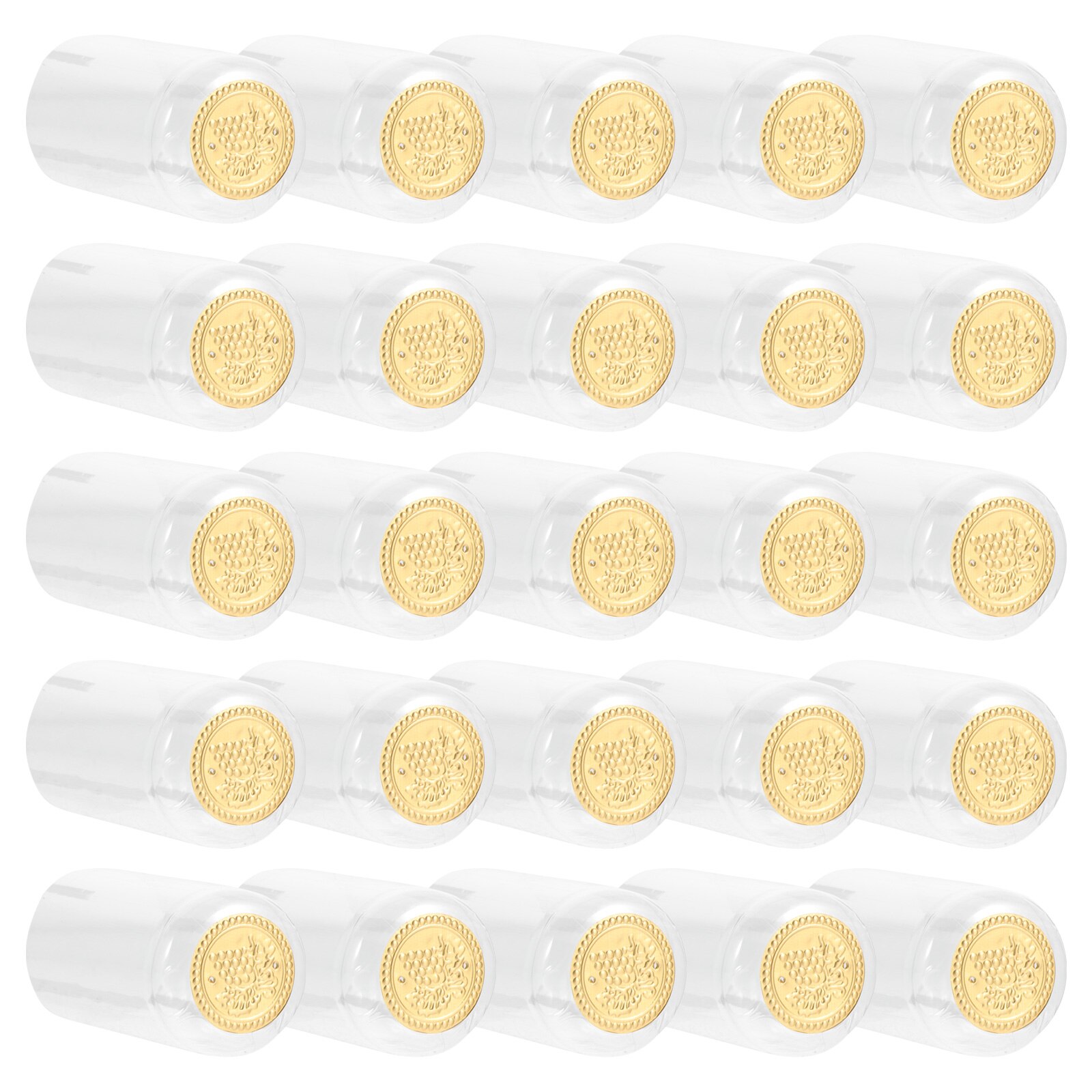 100PCS Bottle Caps PVC Bottle Capsules Caps Shrinkable Caps Bottle Heat Shrink Capsule for Pub Cellar