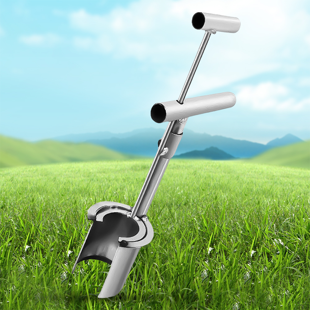 Handheld Garden Barrel Transplanter Stainless Steel Digging Seedlings Artifact Agricultural Puncher Planting In Greenhouse