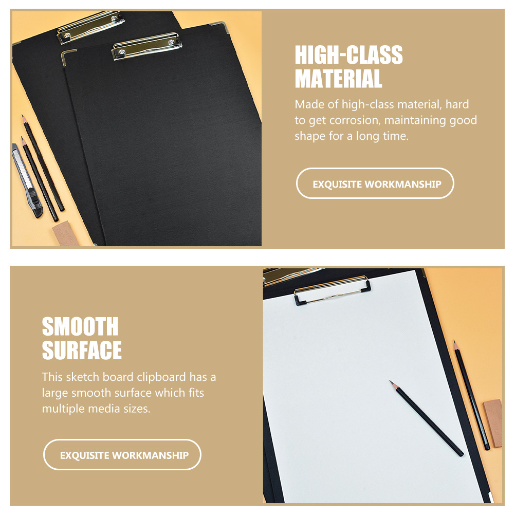 2Pcs Sketch Board Sketch Drawing Board Clip Board Painting Board Travel Sketching Board