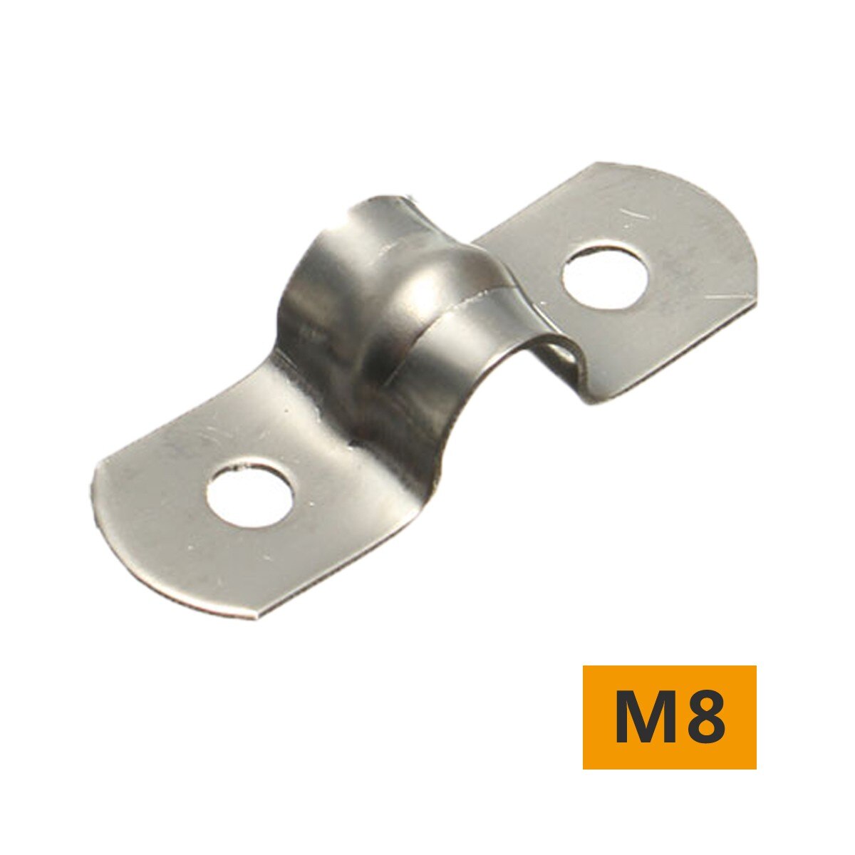 10 Pcs Stainless Steel Plumbing Tube Saddle Pipe Clips Bracket M5/M8/M10/M12/M14/M16/M20 All Sizes Clamp: M8