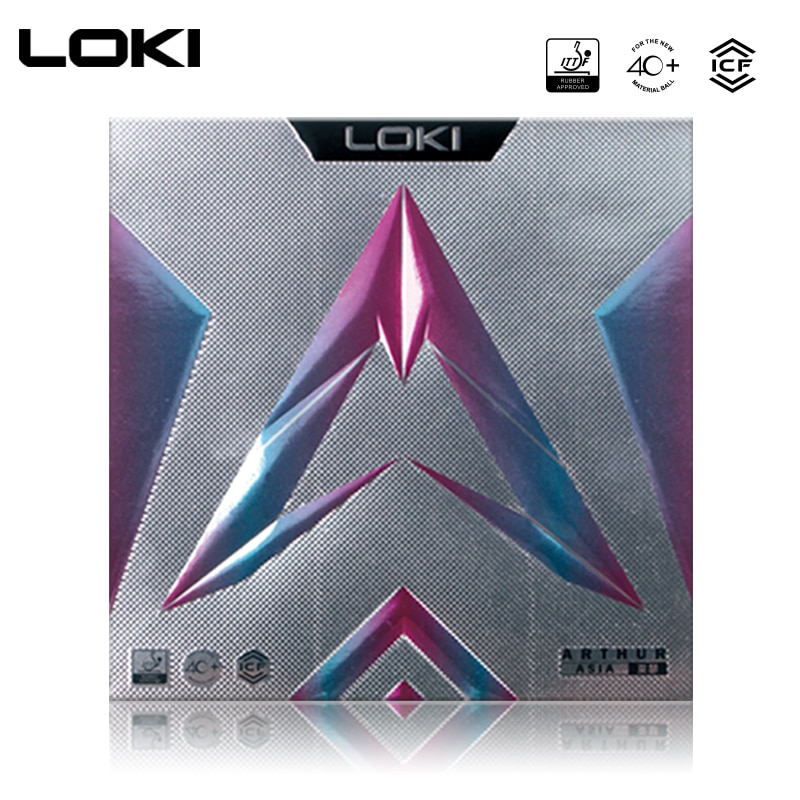 Loki arthur asia carbon svamp bordtennis gummi klæbrige spidser i ping pong gummi ittf godkendt speed attack