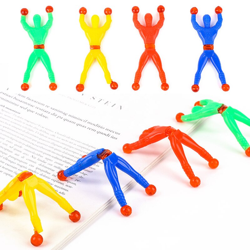 Funny Flexibele Klim Mannen Sticky Muur Speelgoed Kinderen Speelgoed Klimmen Flip Plastic Man Speelgoed Voor Kinderen Aantrekkelijke Classic