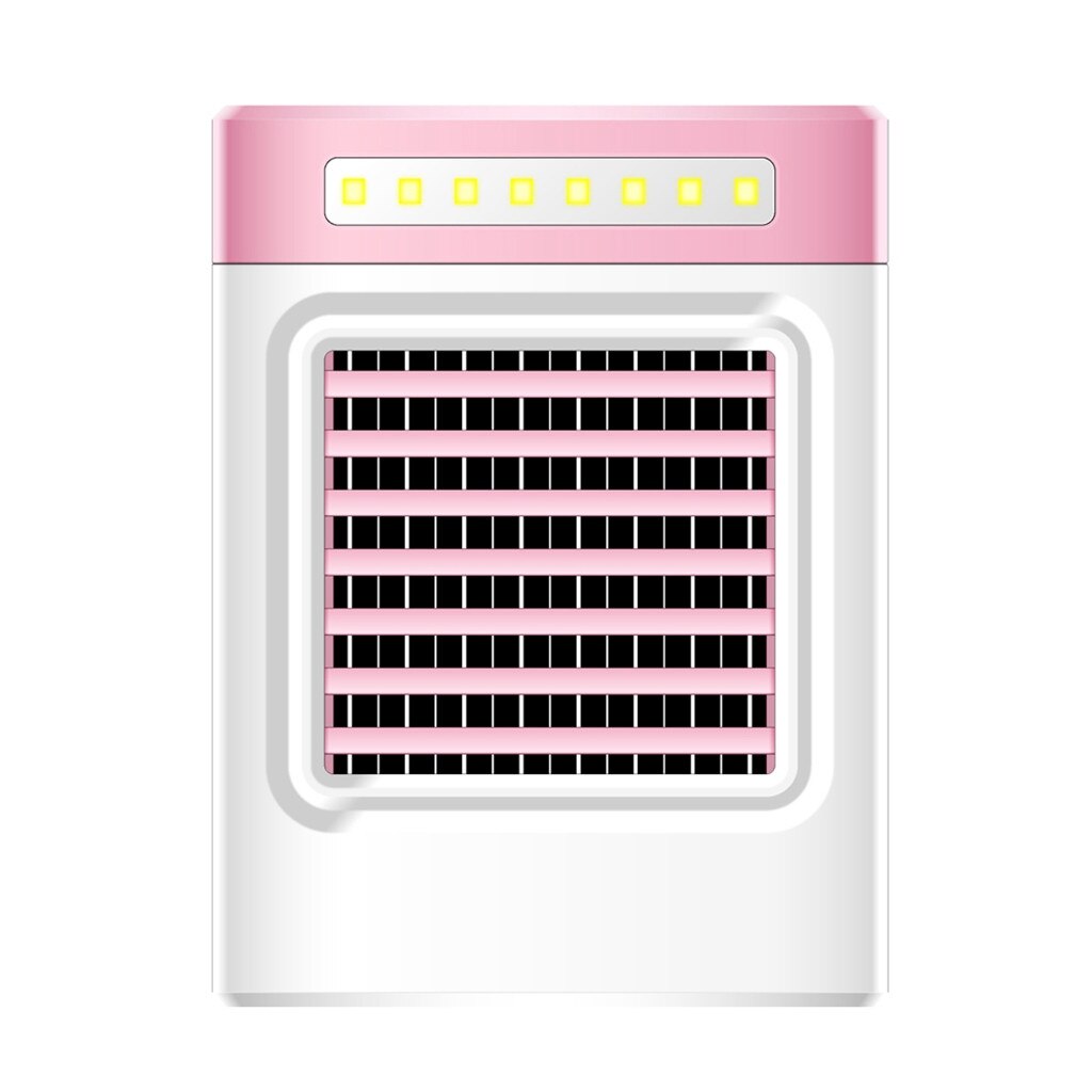 Mini Portable Air Conditioner Charging S9 Air Cooler Fans Home Refrigerator Cooler Air Conditioning Uk Plug Cooling Fan#gb40: Pink