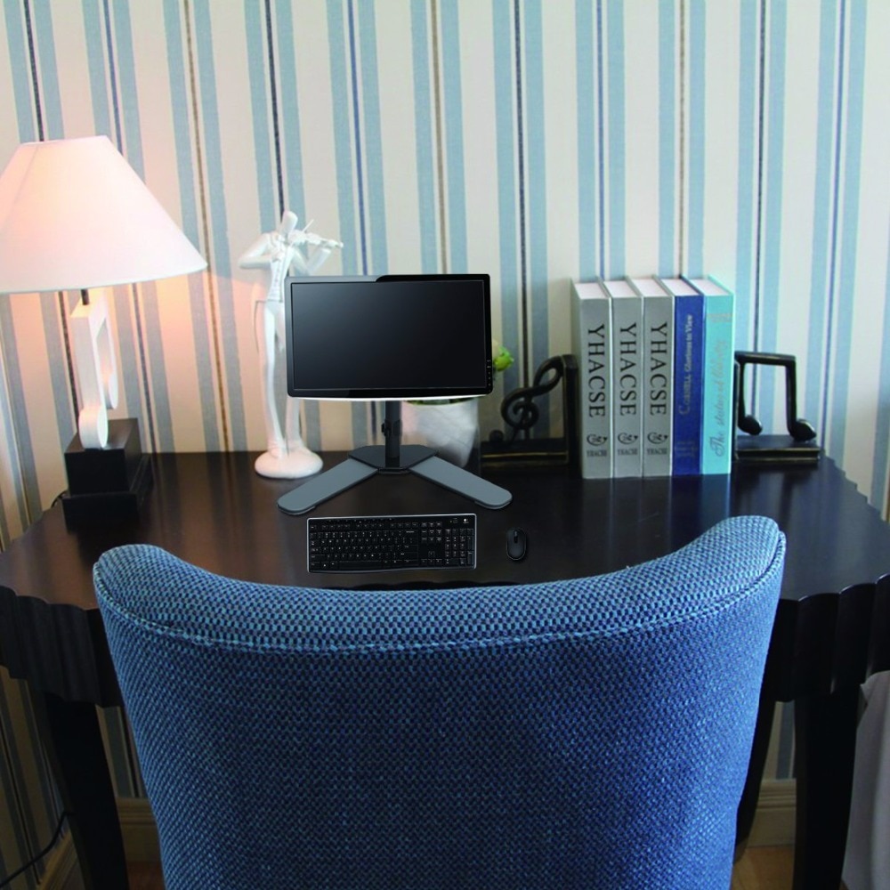Suptek Fully Adjustable Single LCD LED Monitor Desk Mount Stand Bracket for 13"-27" Screens 360 degree Rotation ML6401
