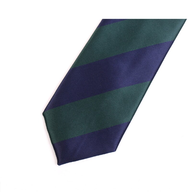 Classic Blue / Green Striped Ties For Men Formal 7CM Necktie Business Suit Work Box
