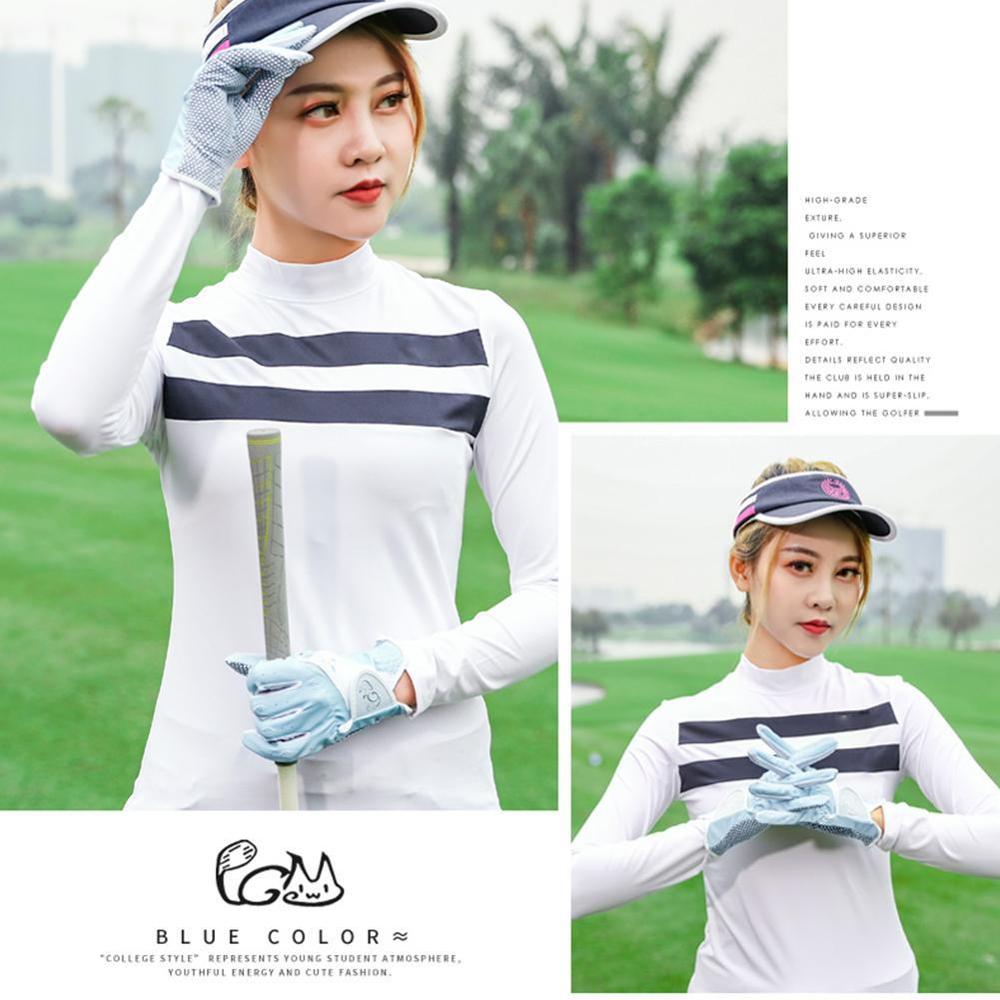 1 Pair Golf Women's Gloves Left Hand and Right Hand Non-slip Golf Gloves Ladies Breathable Outdoor Sports Gloves