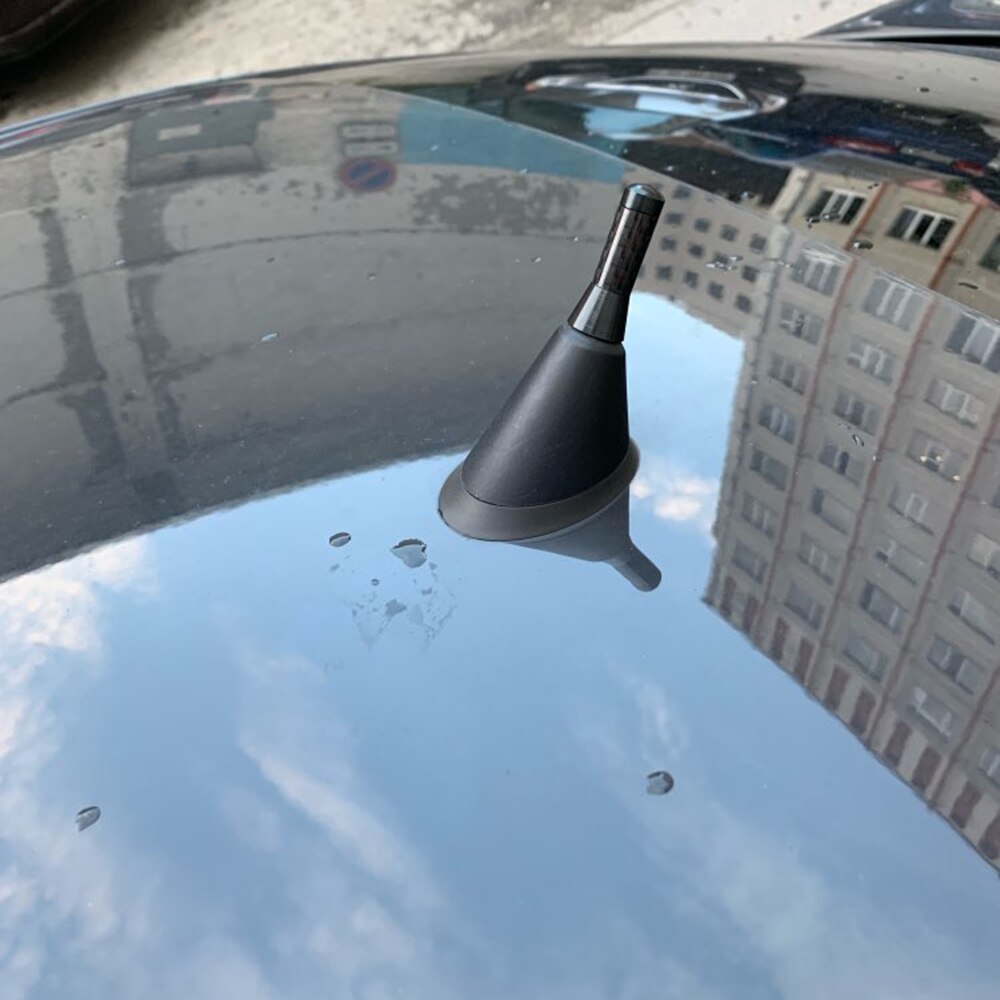3.5cm kolfiber kort radioantenn biltillbehör för saab 93 95 för alfa romeo giulietta alfa romeo 147 159 156