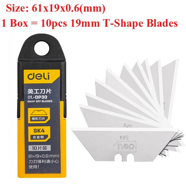 Utility Knife Replacement Blades, Snap Off Blades for Universal Art Knife,Carbon Steel Blades Use in Office, Home, Arts, Crafts: 1 Box DP30