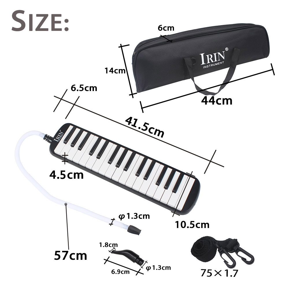32 Piano Keys Melodica Musical Instrument for Music Lovers Beginners with Carrying Bag