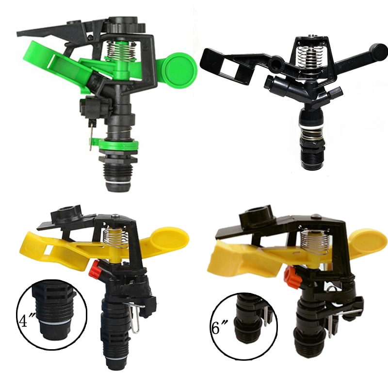 360 Degree Adjustable Plastic Spray Nozzle Garden Water Sprinkler Greening Garden Irrigation Rotatable Sprayer Garden Lawn 1Pcs