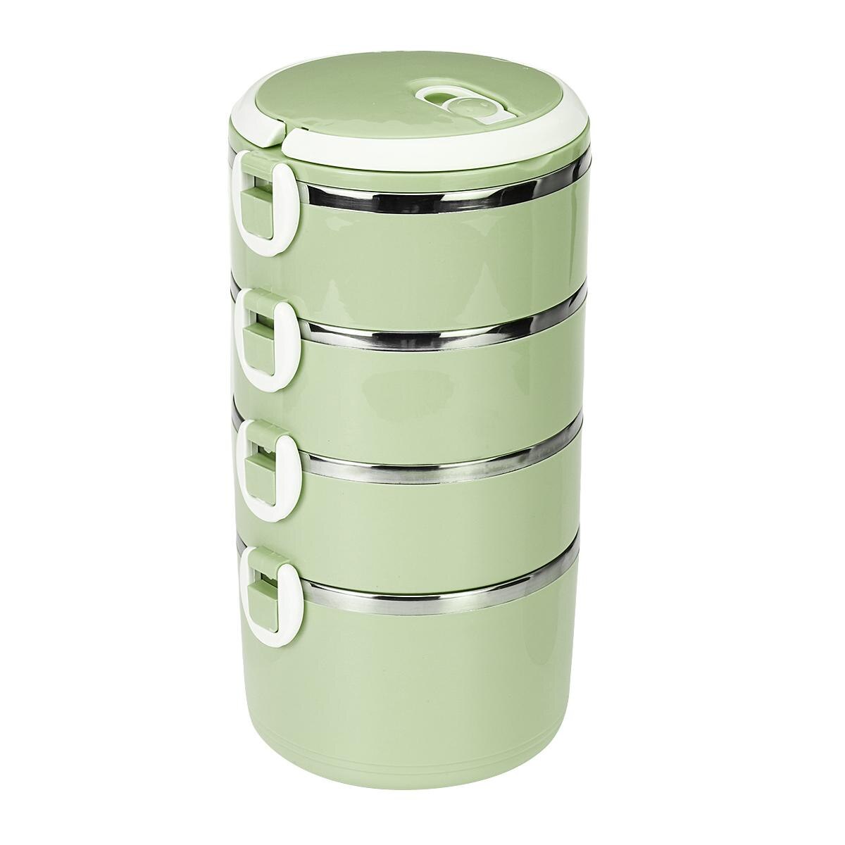 Bento lunchbox draagbaar roestvrij staal thermisch geïsoleerd maaltijd per voedselcontainer keuken lunchbox voor kinderen kinderen volwassenen