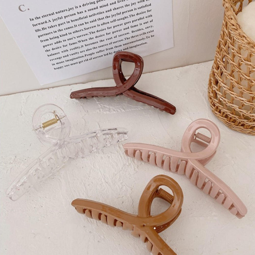 1Pc Klauw Clip Voor Vrouwen Stoere Zwarte Plastic Haar Klauw Grote Size Haar Klemmen Klauw Clip Krab Voor haar Accessoires Voor Haar