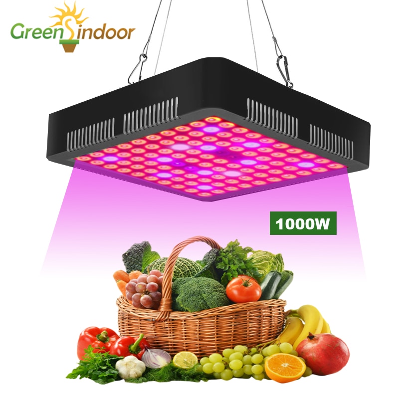 1000W LED Grow Light 5850LM Full Spectrum Growth Vegetation And Flowering Lamp For Plant LED Lights For Indoor Growing Tent Box