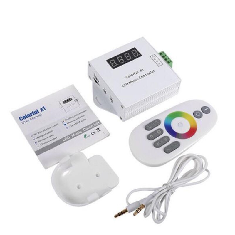 sp601 5-24v Symphony of Lights with RF WIFI Bluetooth Atmosphere controller for WS2801 WS2811 WS2812B SK6812 ws2815 LED strip: colorful 1 600pixels