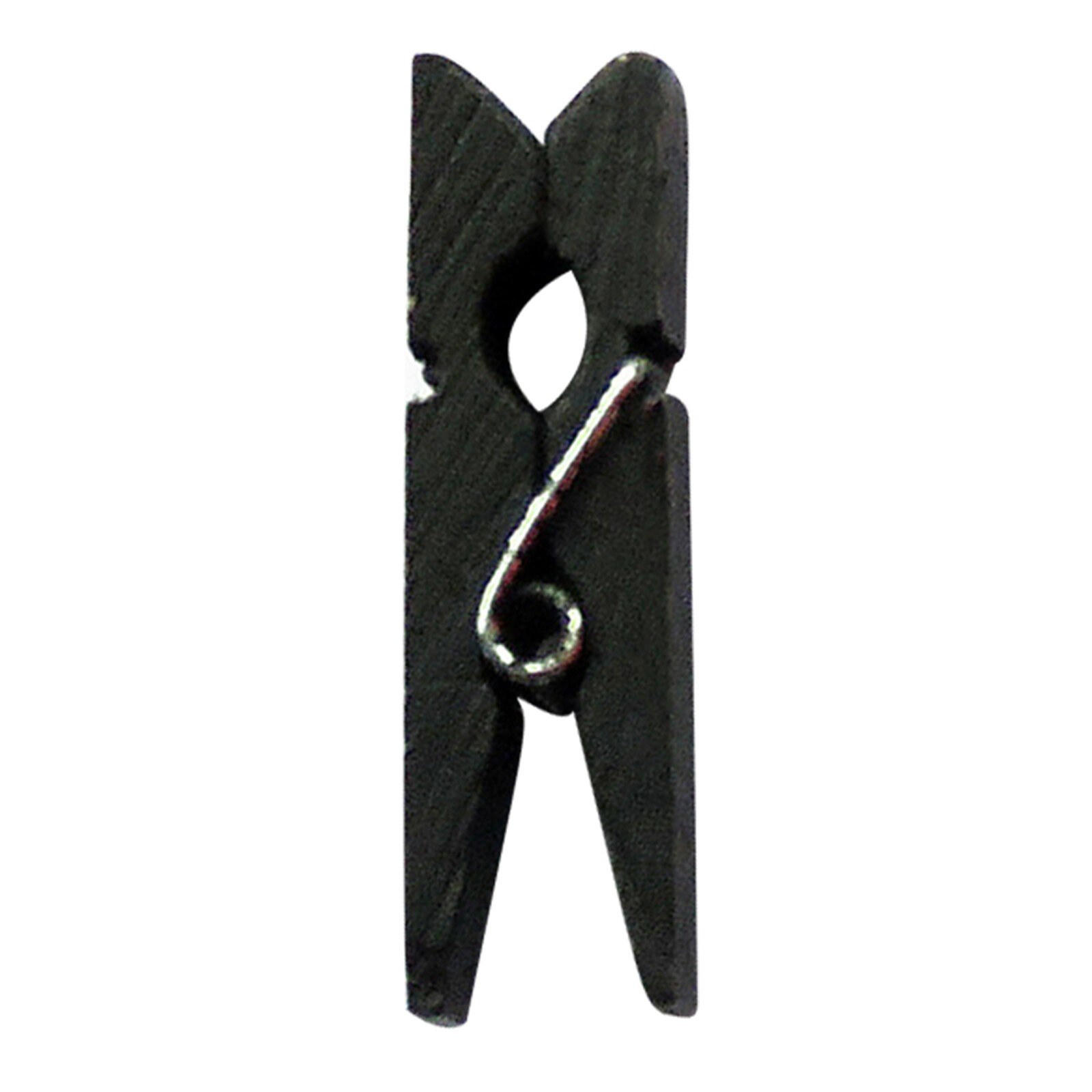 T #100 pièces Mini Clip en bois 1.4 pouces, petite taille, pinces à vêtements, pinces à linge, pinces à Photo multicolores, artisanat, accessoires de Scrapbooking: Black 