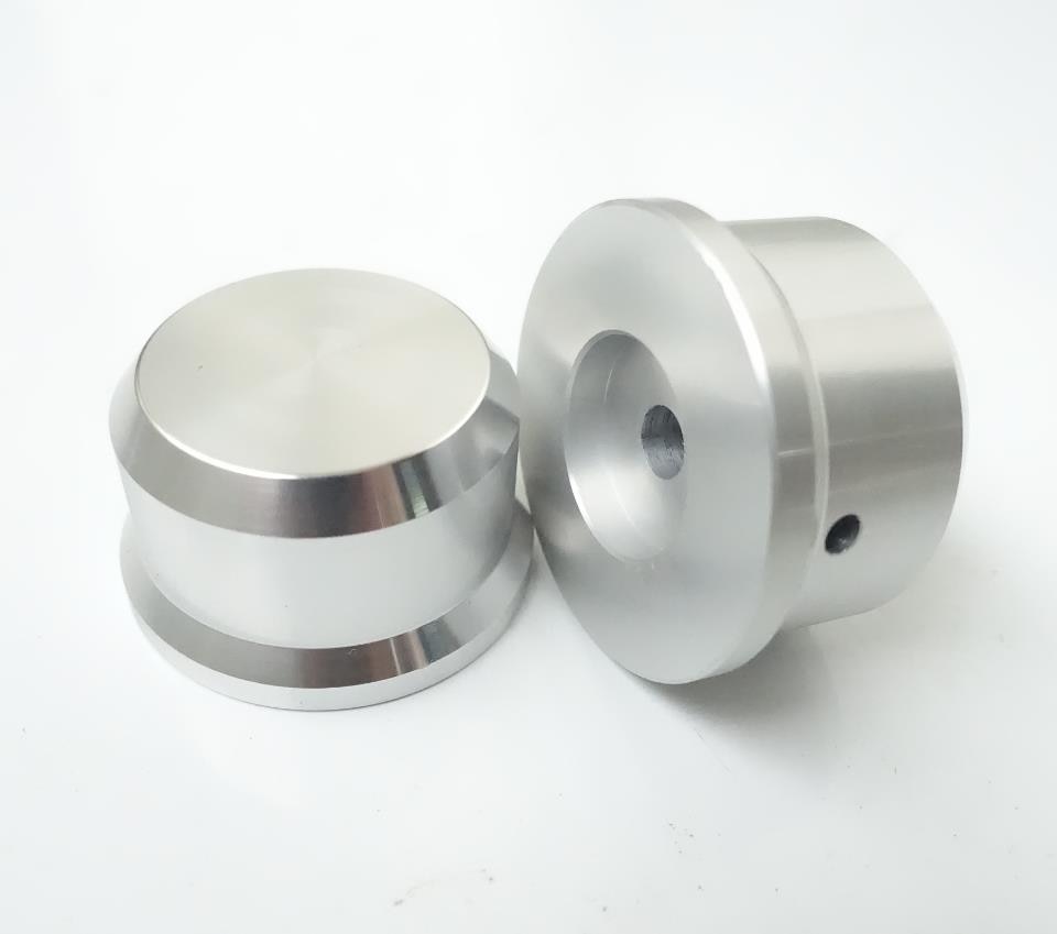 1 stks Zilver Aluminium Volume 38RKV Type Knop Diameter 38 MM Volumeknop