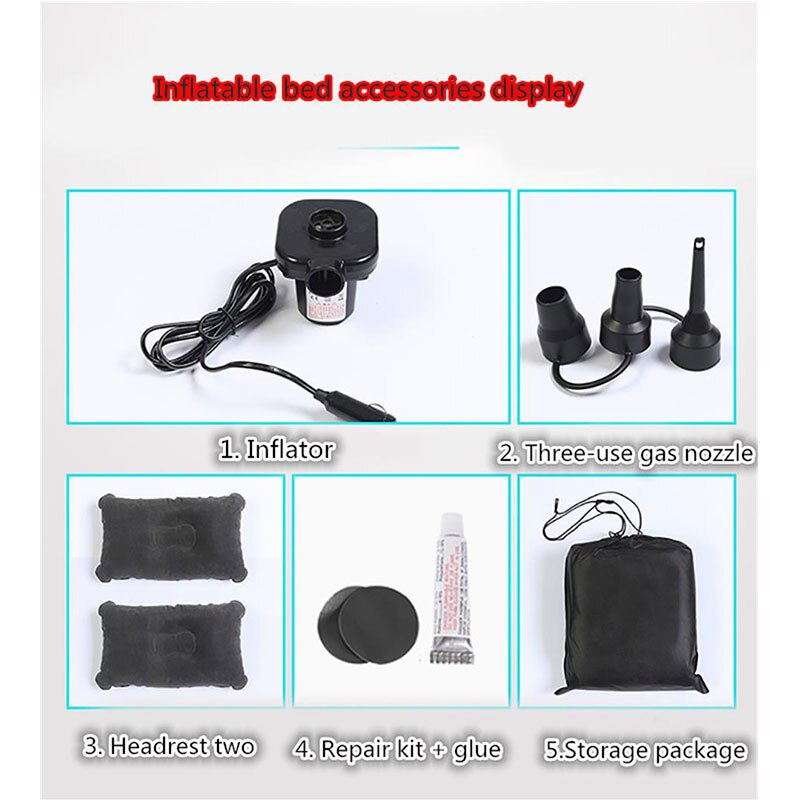 Funda de asiento trasero de coche, colchón de aire de viaje, cama inflable de buena ,