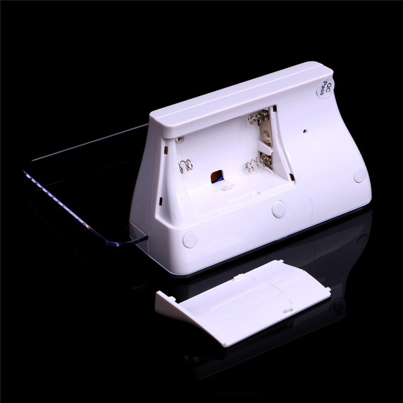 LED Light Digital Clock Alarm Fluorescent Message Board Calendar Thermometer