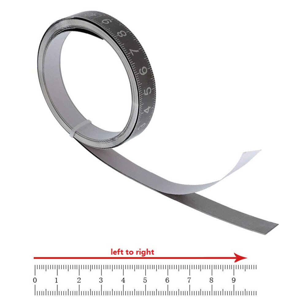 Stainless Steel Miter Track Tape Measure Self Adhesive Metric Steel Ruler Miter Saw Scale Woodworking Ruler Table Saw Band Track